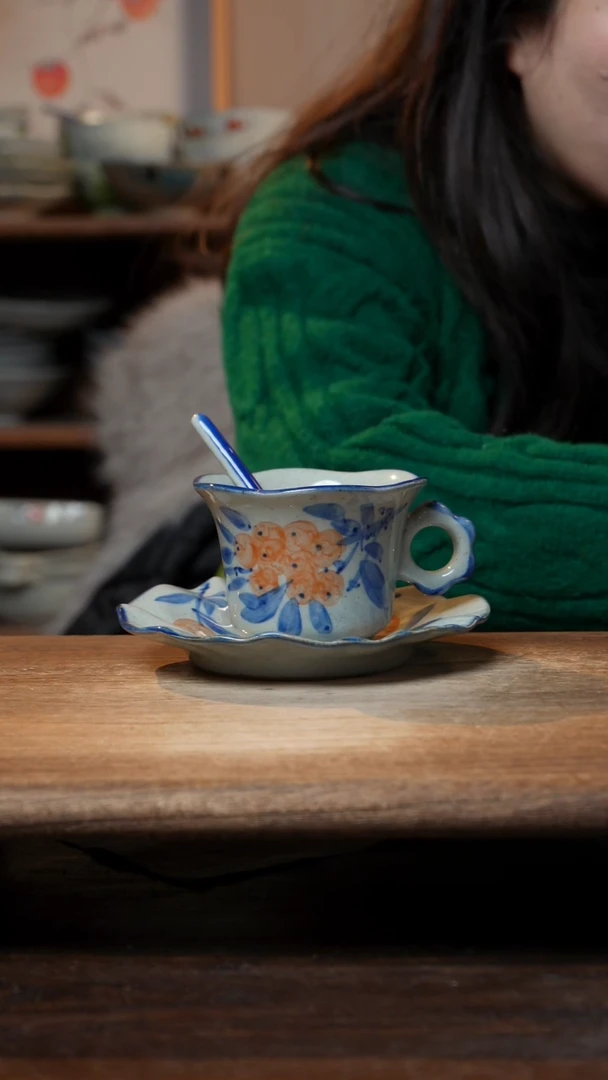 【闪购商品】瓷景德镇高温瓷食品级咖啡杯套装