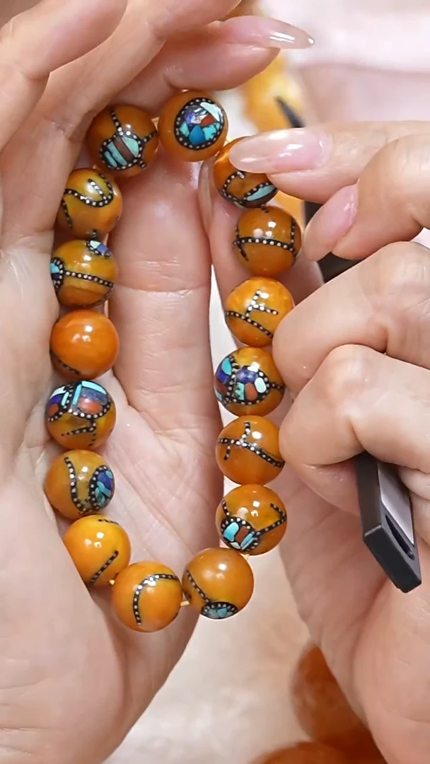 蜜蜡颈饰未镶嵌6079天然蜜蜡珠宝奇石云端妖孽全部保真