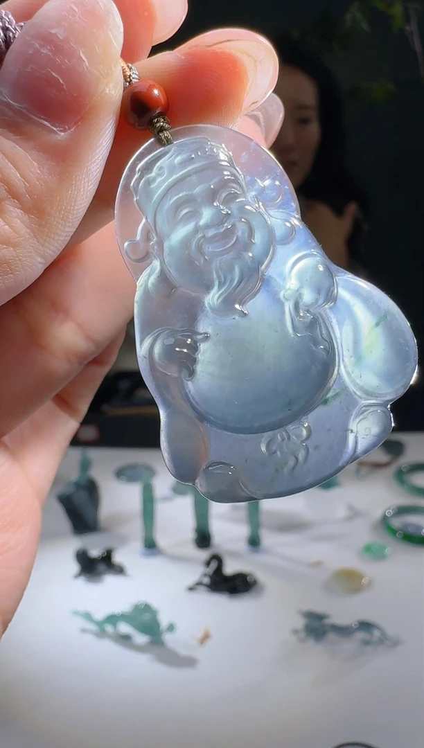 【闪购商品】翡翠颈饰未镶嵌天然A货翡翠米爷