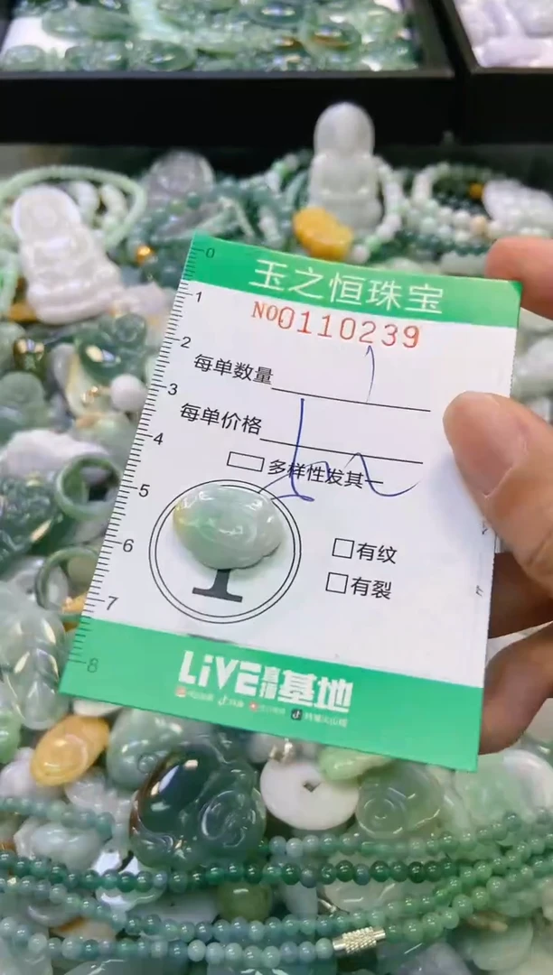翡翠未镶嵌颈饰闪购0110239