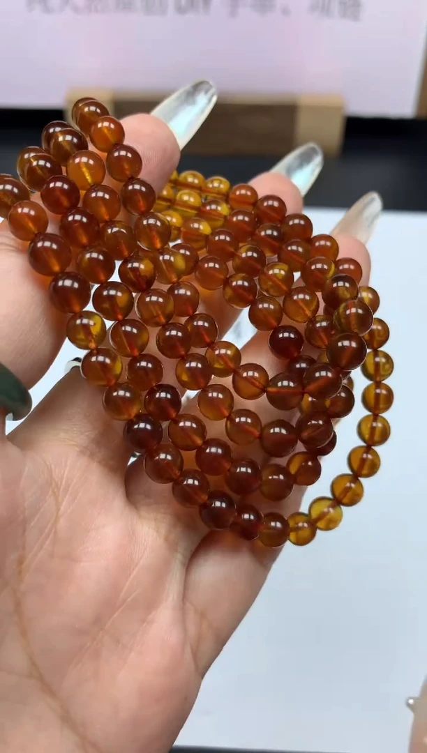 琥珀颈饰未镶嵌琥珀蜜蜡