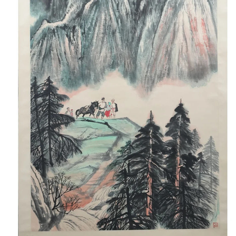 T704 深山寻源 177*93(14.81) 纸本立轴  ZW