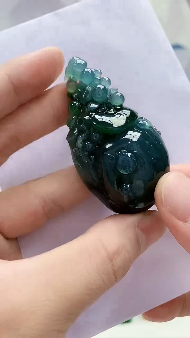 未镶嵌定制翡翠4868bb-毛货挂件19