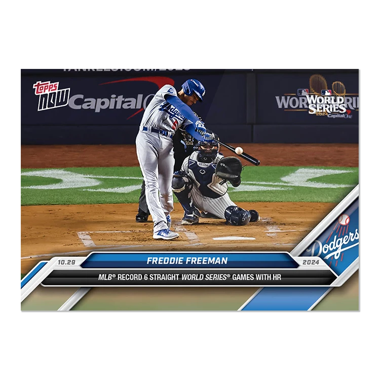 2024 Topps Now Freeman 弗里曼 连续6场世界大赛本垒打  纪念卡