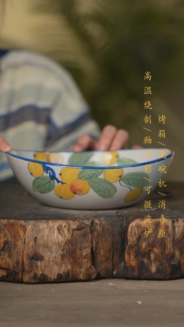 【闪购商品】瓷片景德镇高温釉下彩可微波烤箱洗碗机