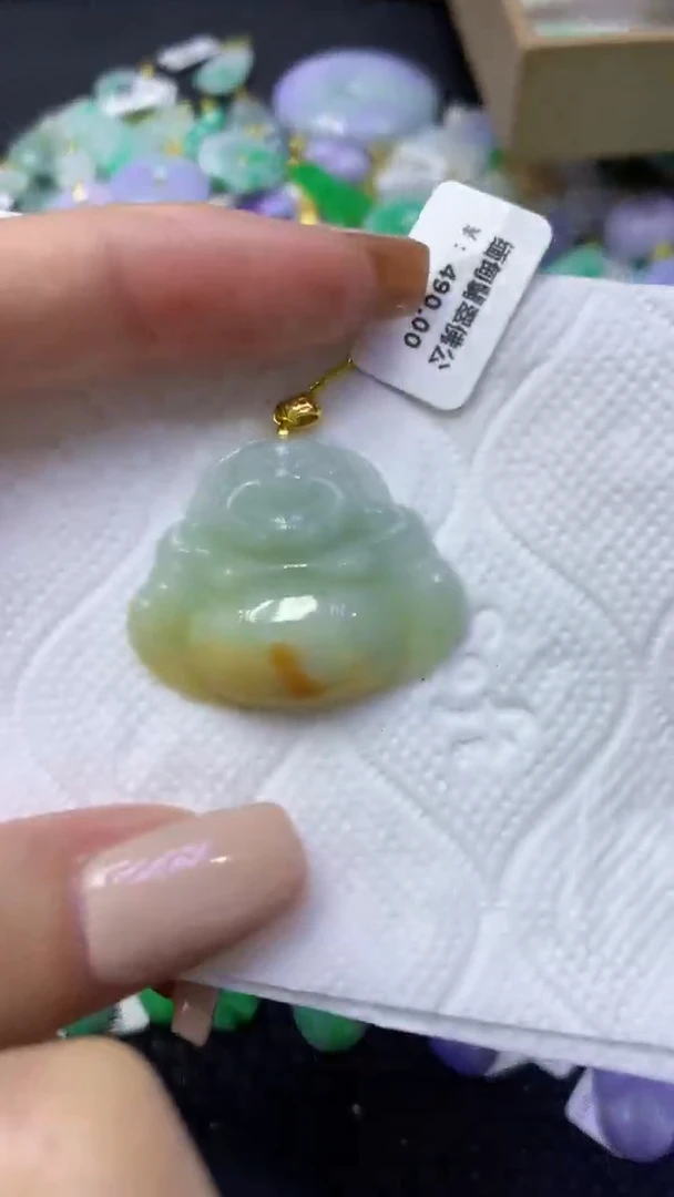 颈饰未镶嵌翡翠天然缅甸翡翠A货
