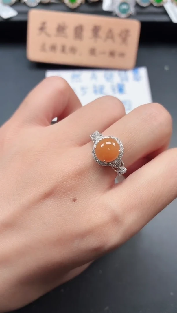 银S925镶嵌戒指翡翠11111