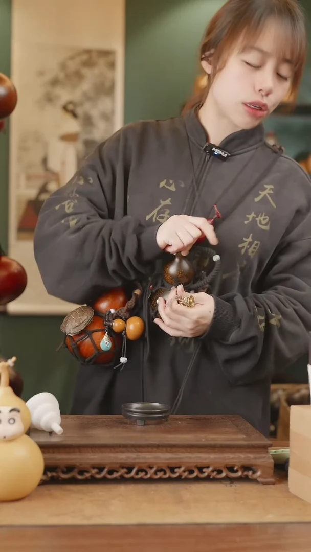 【闪购商品】35号精品天然大漆工艺防渗内胆酒葫芦~