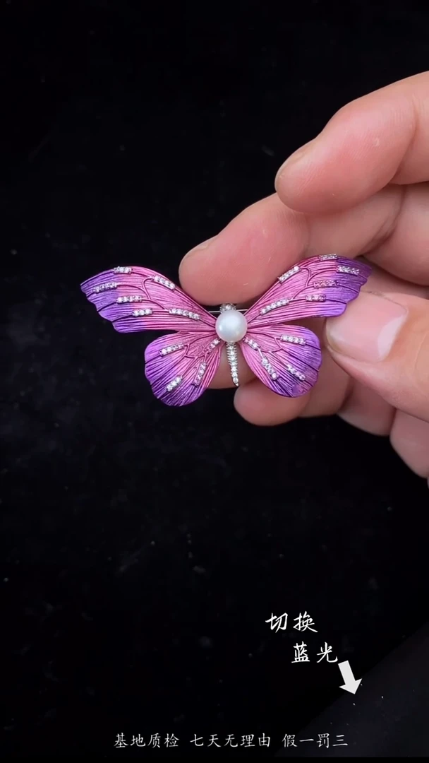 未镶嵌胸饰淡水珍珠多样性发一