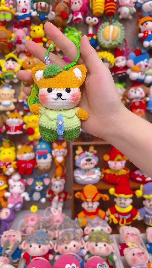 纯手工制作毛线钩织成品尼克