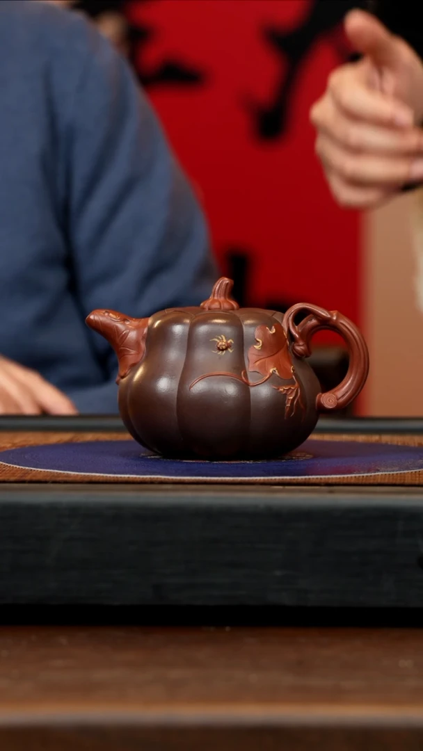 【闪购商品】紫砂茶壶BYM 双色 南瓜