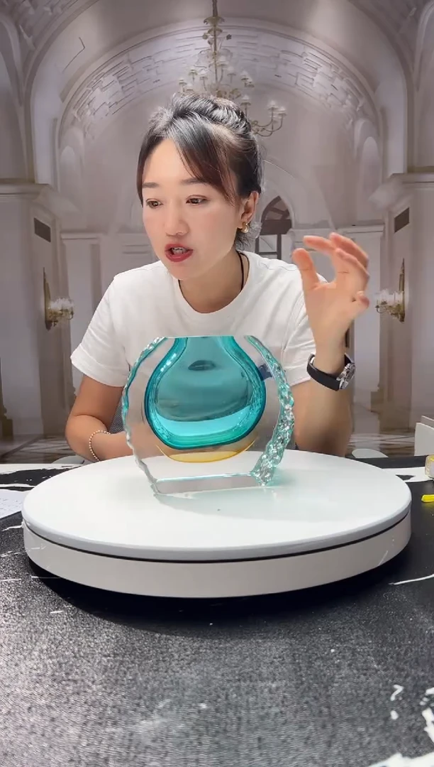 茶宠巴比特美学 蓝色艺术香薰瓶