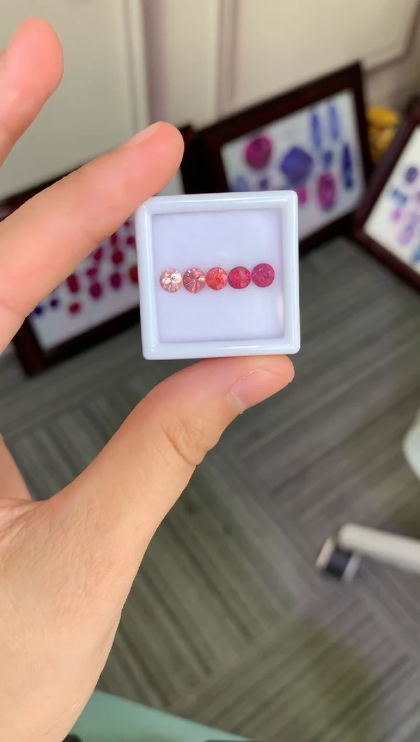 【闪购商品】定制尖晶石裸石未镶嵌圆切 一盒5/P 1.58ct