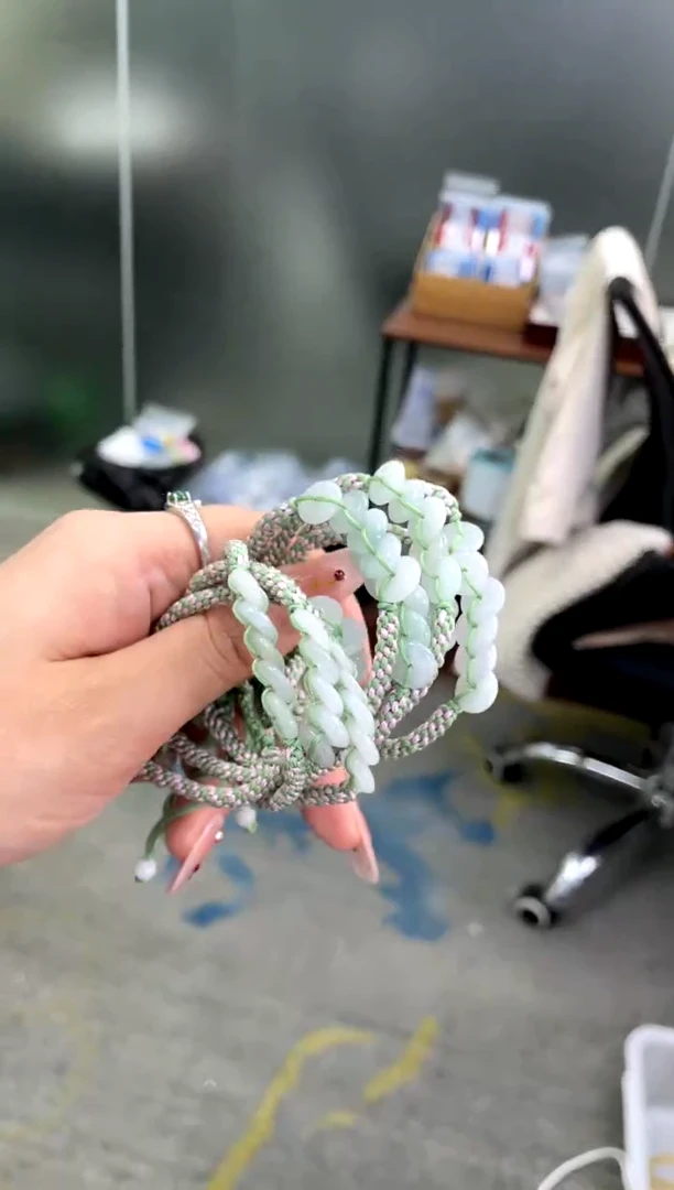 未镶嵌手绳翡翠五福临门多样性发货发一件