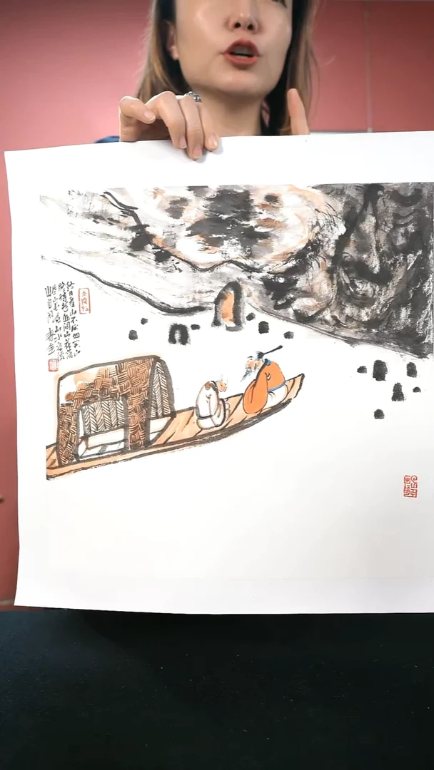 国画王春全国画作品35*35