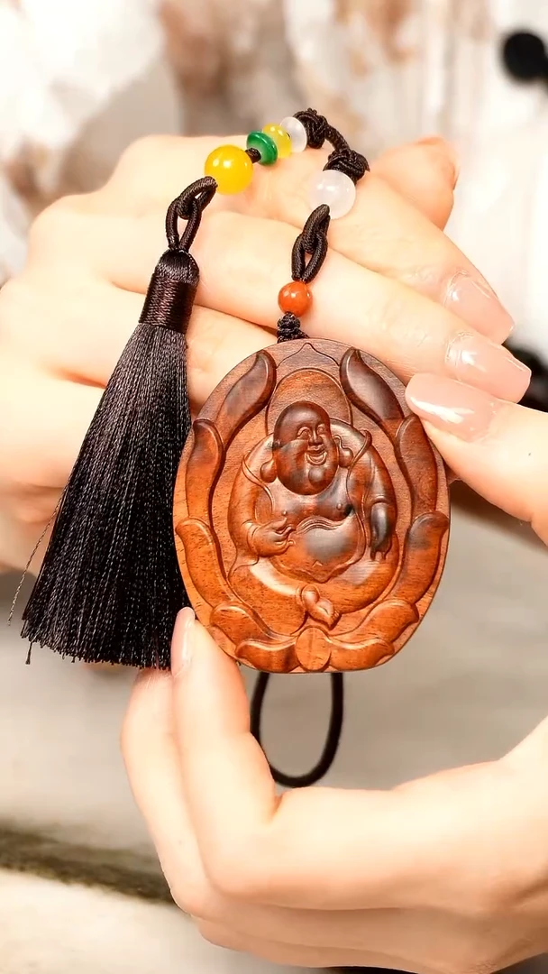 【闪购商品】黄花梨/降香黄檀海黄弥勒挂坠