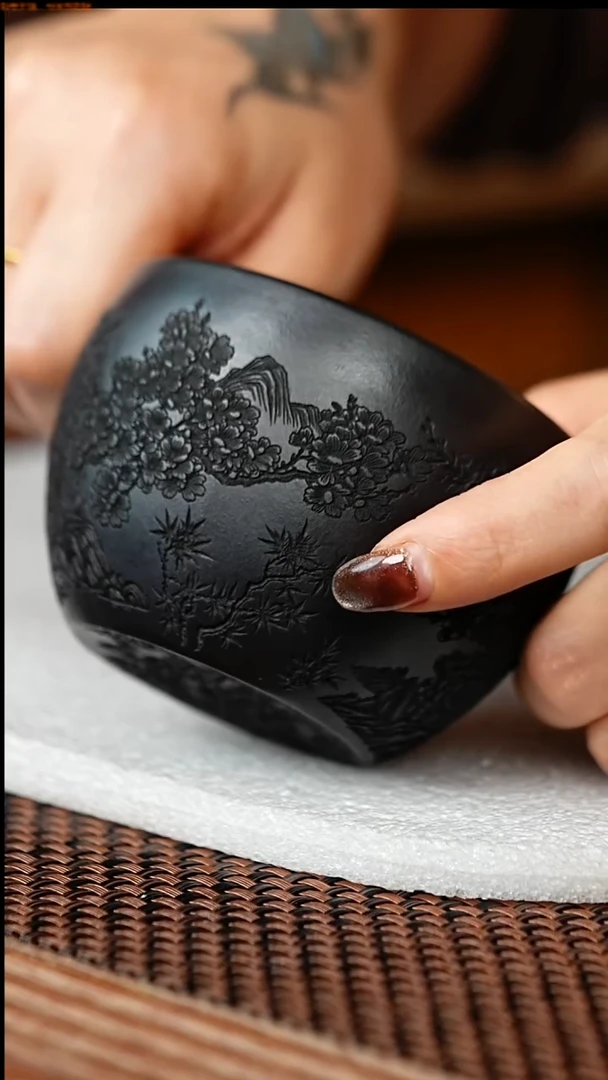 茶杯紫砂原矿这是主人杯