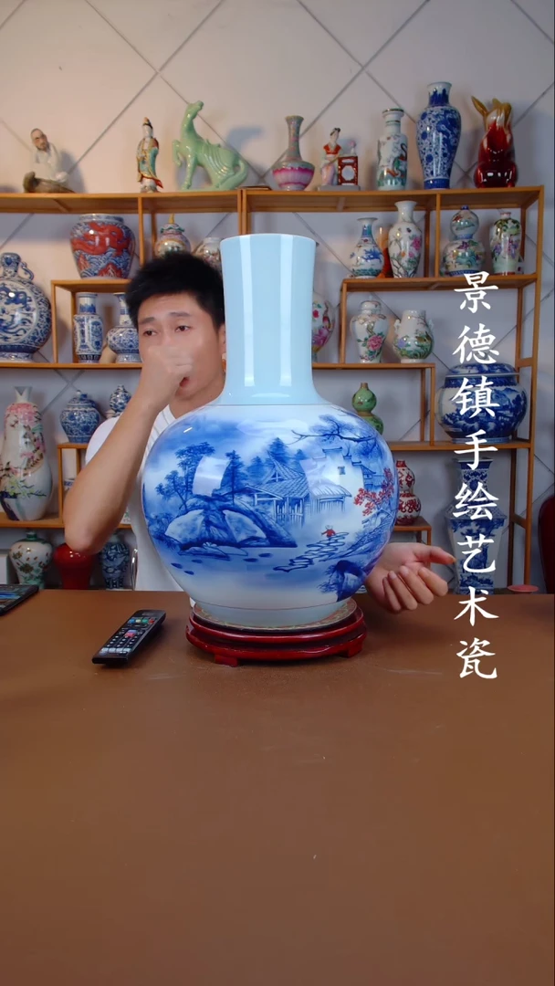 现代景德镇手工手绘陶瓷摆件3