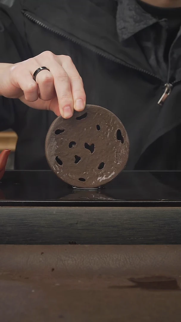 茶壶紫砂月亮壶承，