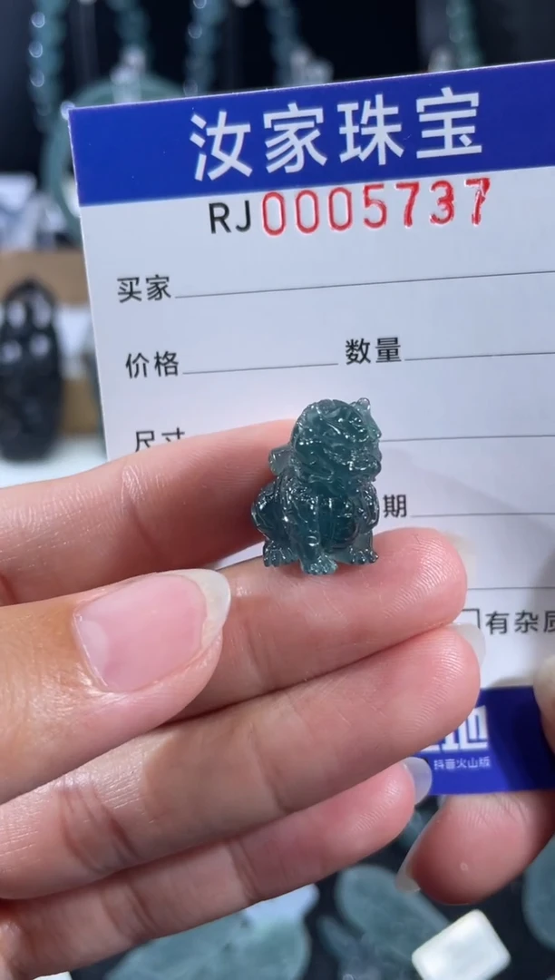 未镶嵌挂件翡翠5737