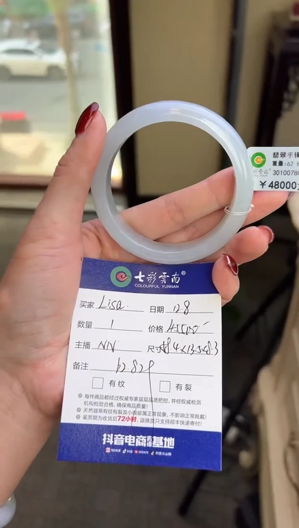 未镶嵌手镯翡翠L**a白冰