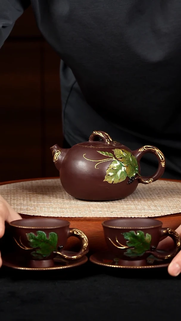 【k072】佛手套组宜兴紫砂ZLM