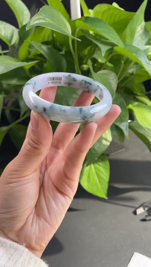 未镶嵌多多严选15#定制翡翠天然A货翡翠手镯56-57圈口