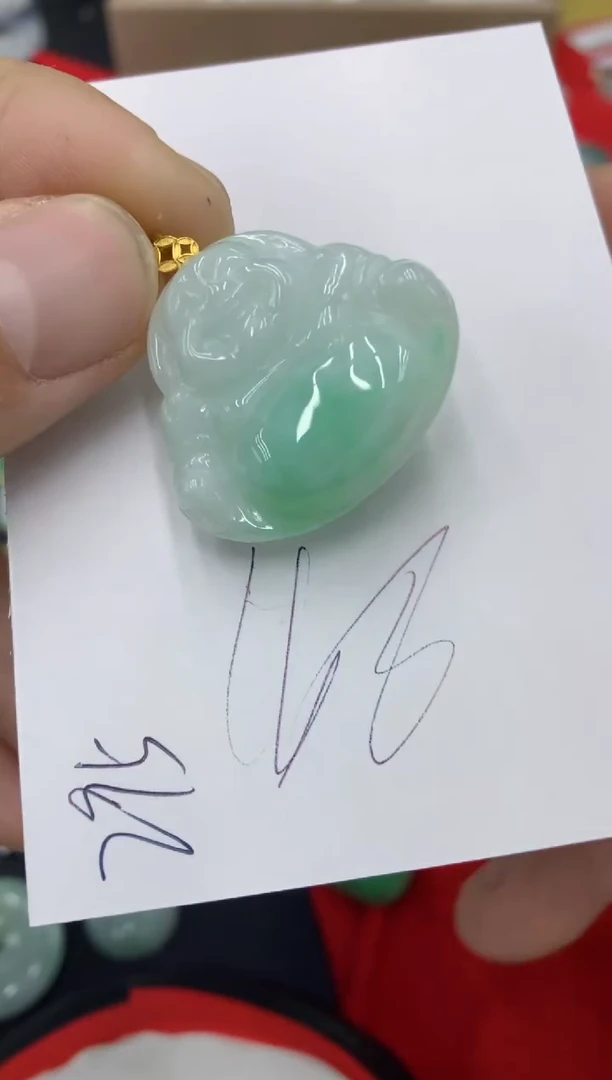 【闪购商品】翡翠颈饰18K金镶嵌号链接111111
