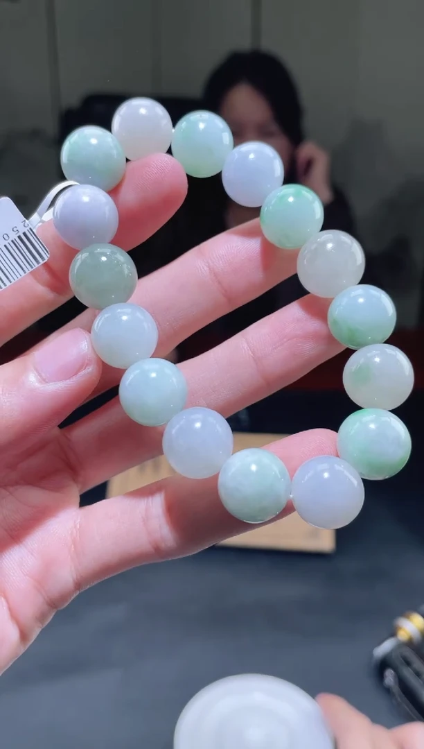 未镶嵌定制翡翠珠串 拍一发一