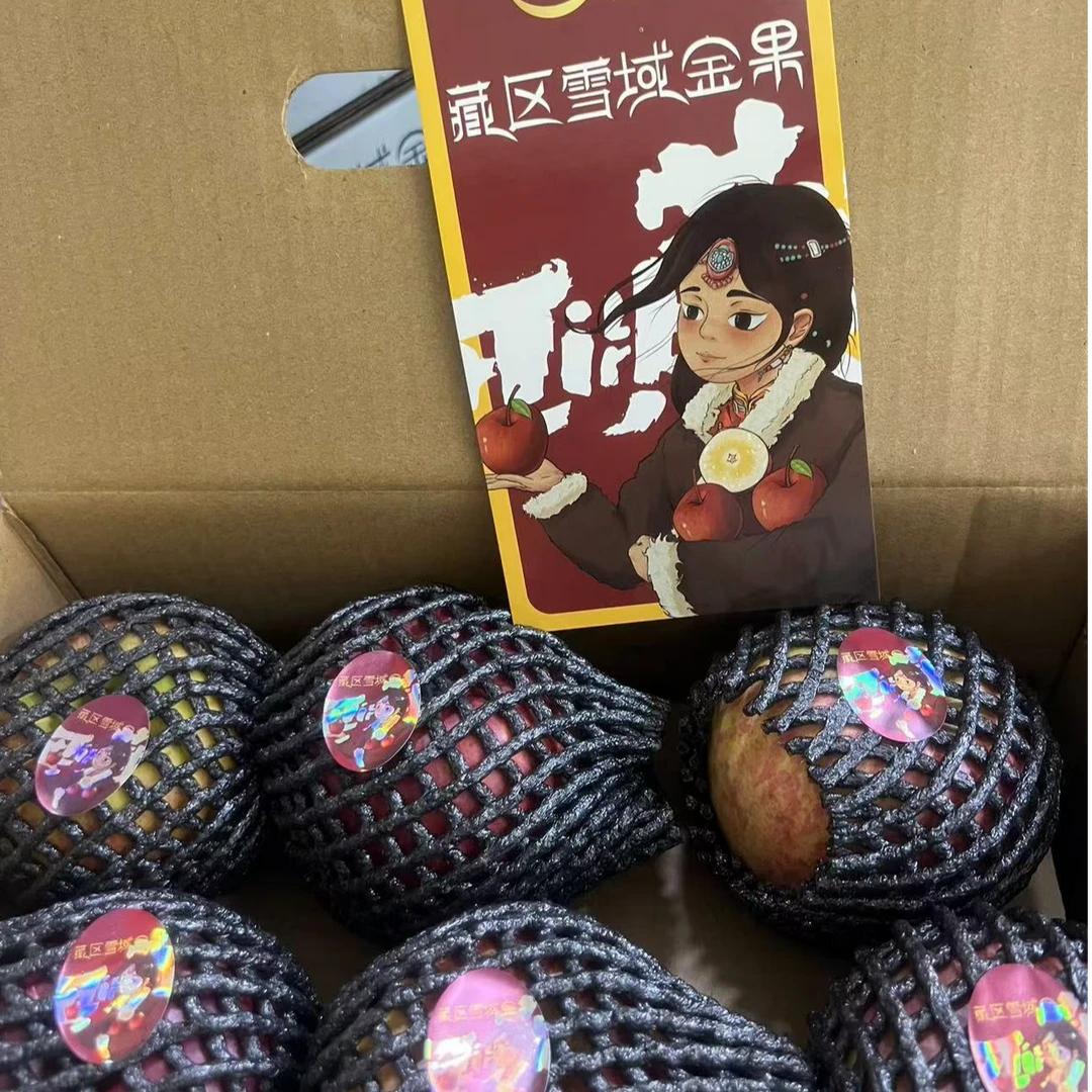 【果叔源选】西藏冰糖心苹果 1箱5.5-6斤 顺丰包邮