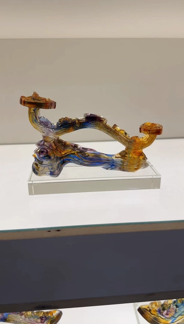 手工艺品琉璃21厘米如意