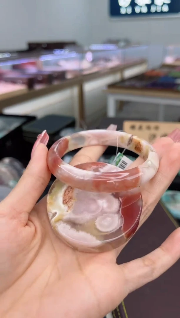 石英质玉手镯未镶嵌56圈口（赠品镯心）6058507