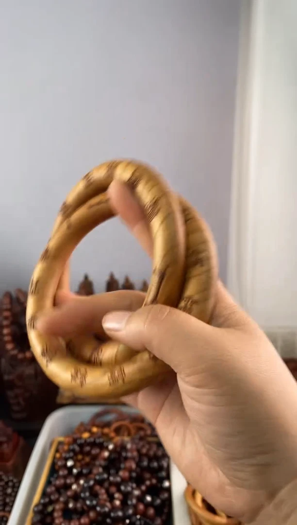 【闪购商品】木桃木75乾坤圈刻字款随机发微瑕