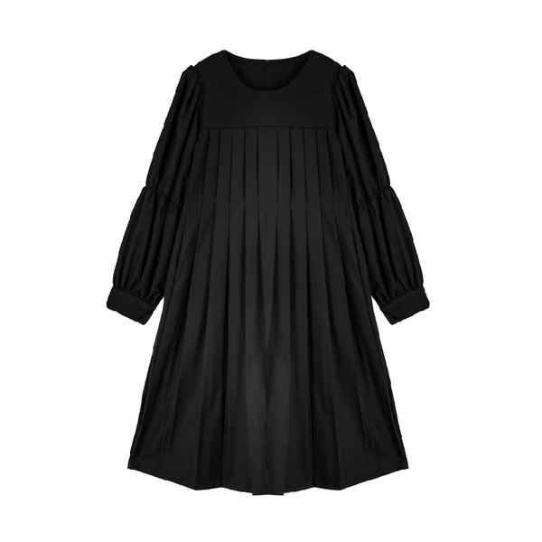 【】褶皱连衣裙A8592