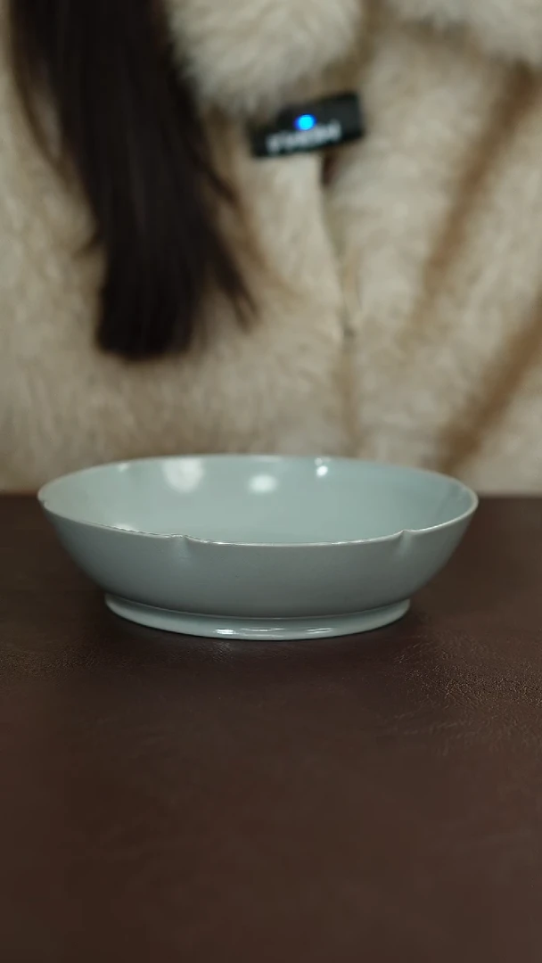 摆件陶原矿原釉汝宋汝瓷 微瑕