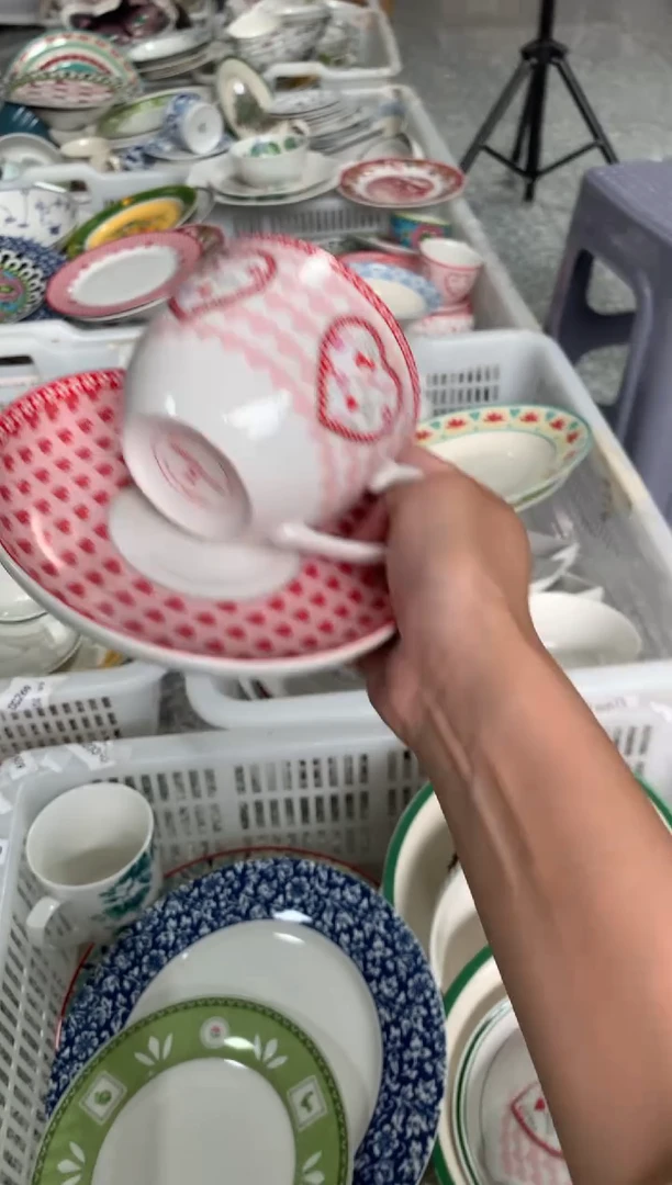瓷片陶瓷原单CC036餐具1个