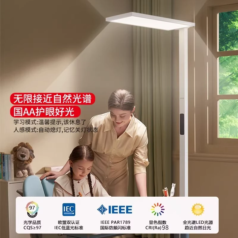 SEECANN大路灯全光谱台灯落地护眼灯立式学习专用儿童阅读钢琴灯