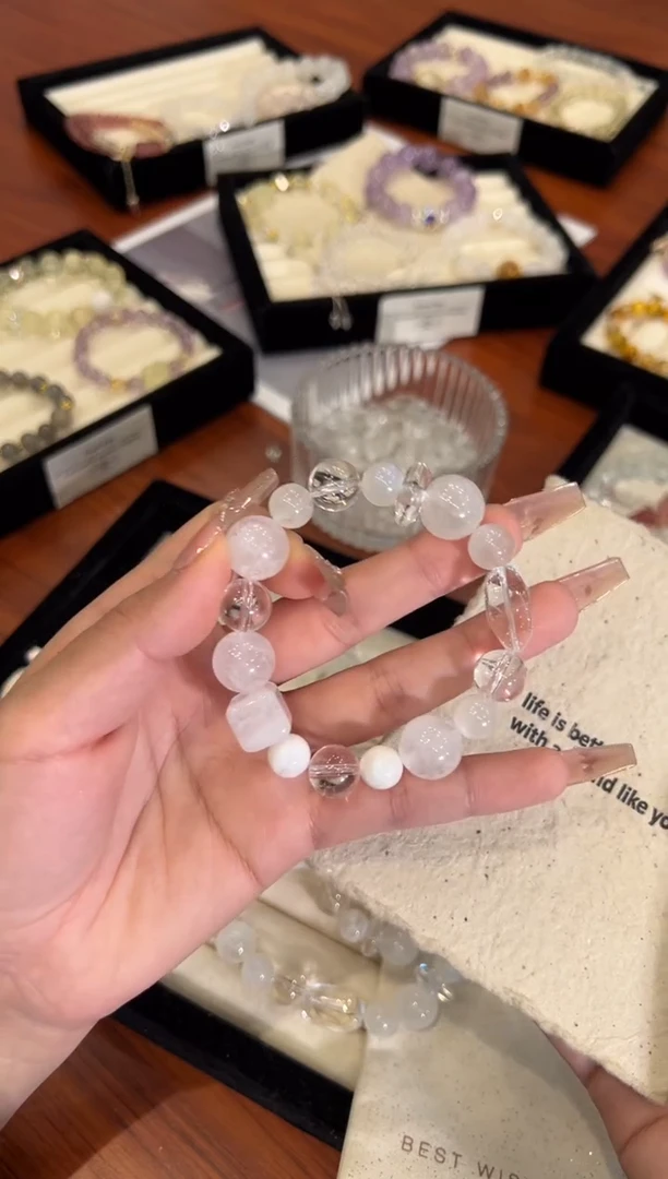 【闪购商品】水晶手链合金雪花幽灵手链x1504