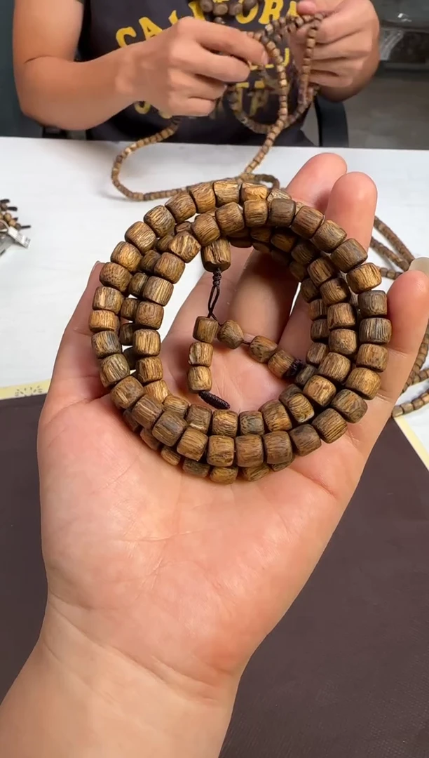 手串沉香金丝油国香绿棋陆河随型桶珠长串多样性发1