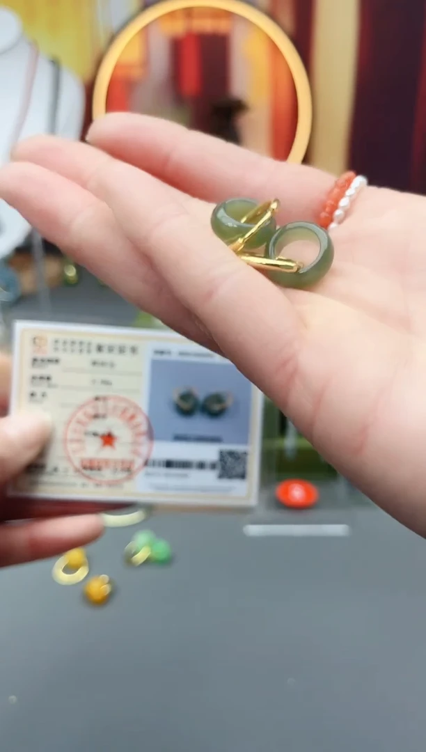 未镶嵌和田玉耳饰耳包