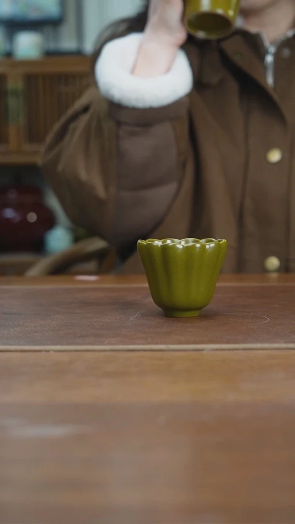 【闪购商品】杯景德镇茶叶末佛手杯