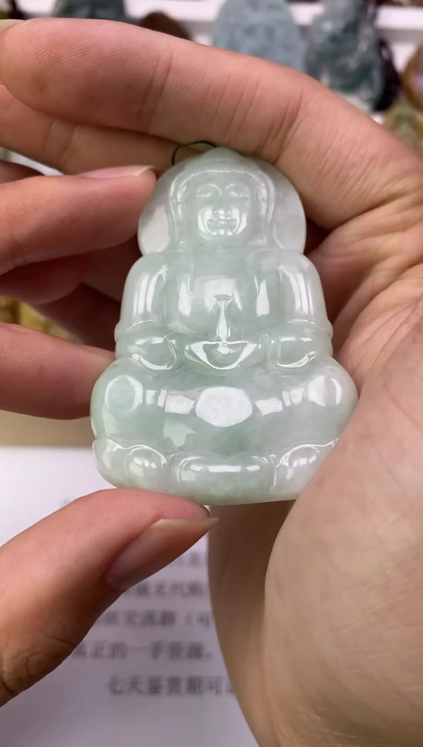 翡翠未镶嵌颈饰一**文天然翡翠