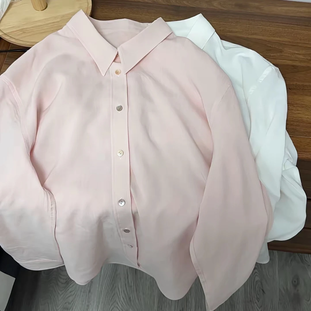 【原歌】天丝莱赛尔轻薄防晒衣翻领衬衫女YG546