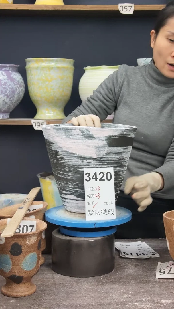 景德镇花盆默认微瑕3420