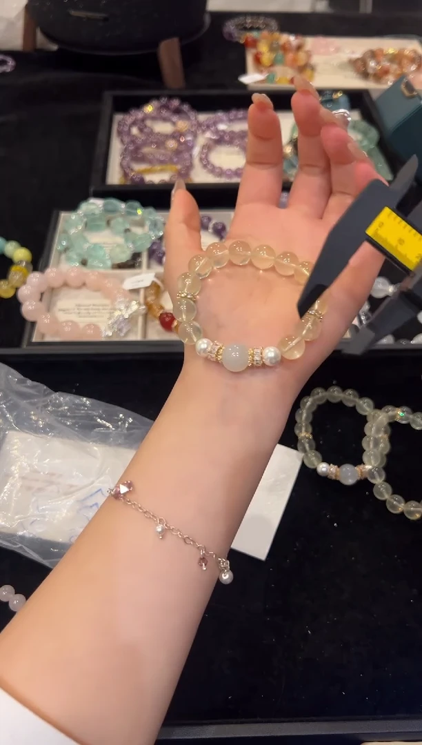 未镶嵌手链水晶黄水设计款手串