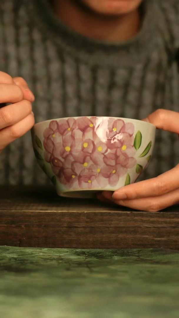 瓷器青诗集手工手绘瓷器