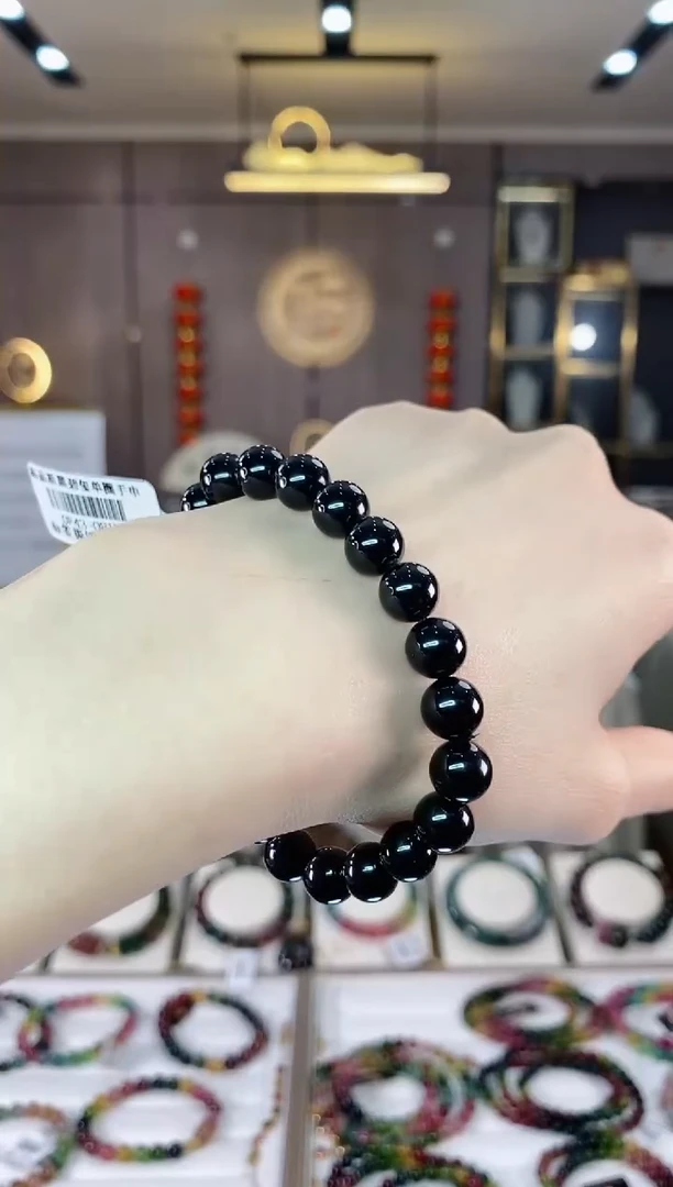 【闪购商品】碧玺单圈手串8mm+未镶嵌一物一证dan