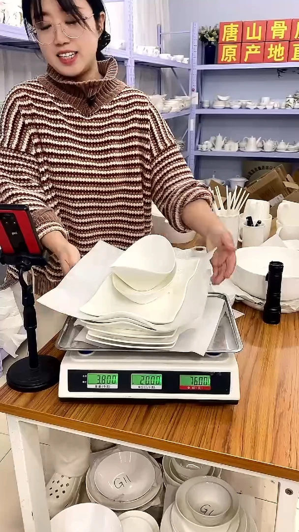 骨瓷嘉蓝骨质瓷-----玉兰和波浪鱼