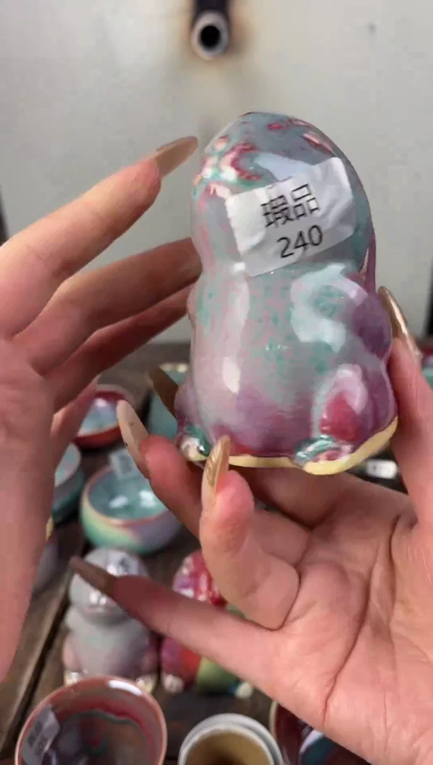 【闪购商品】摆件钧瓷手工茶器窑变
