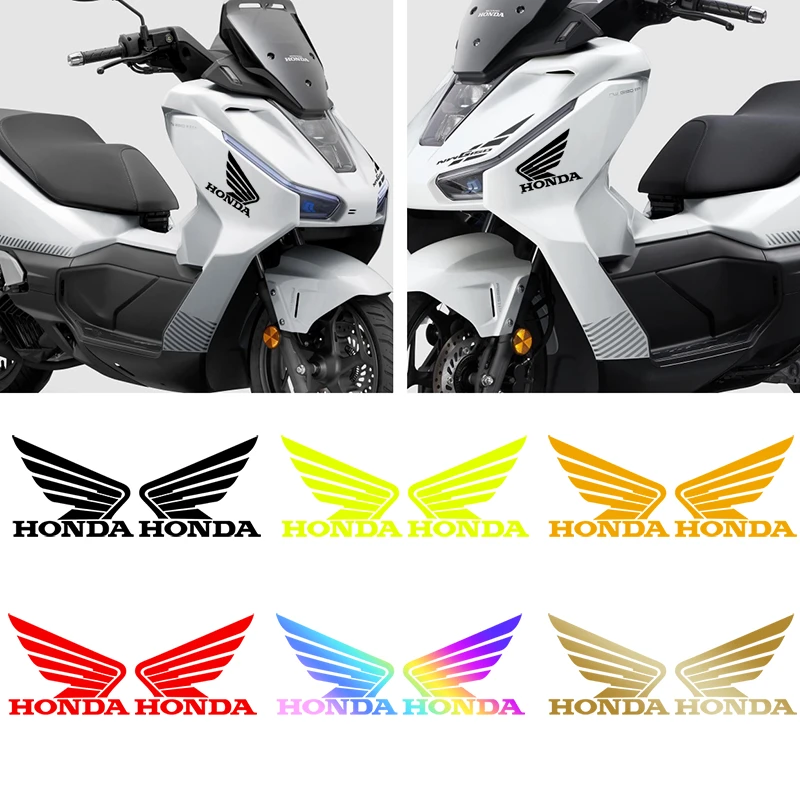 适用五羊本田NWG150翅膀贴纸拉花摩托车贴纸改装轮毂反光装饰贴花